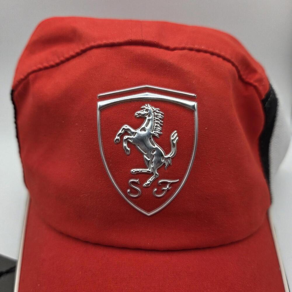 NWT Scuderia Ferrari Tecno Baseball Cap Mens Red One Size - Picture 4 of 10